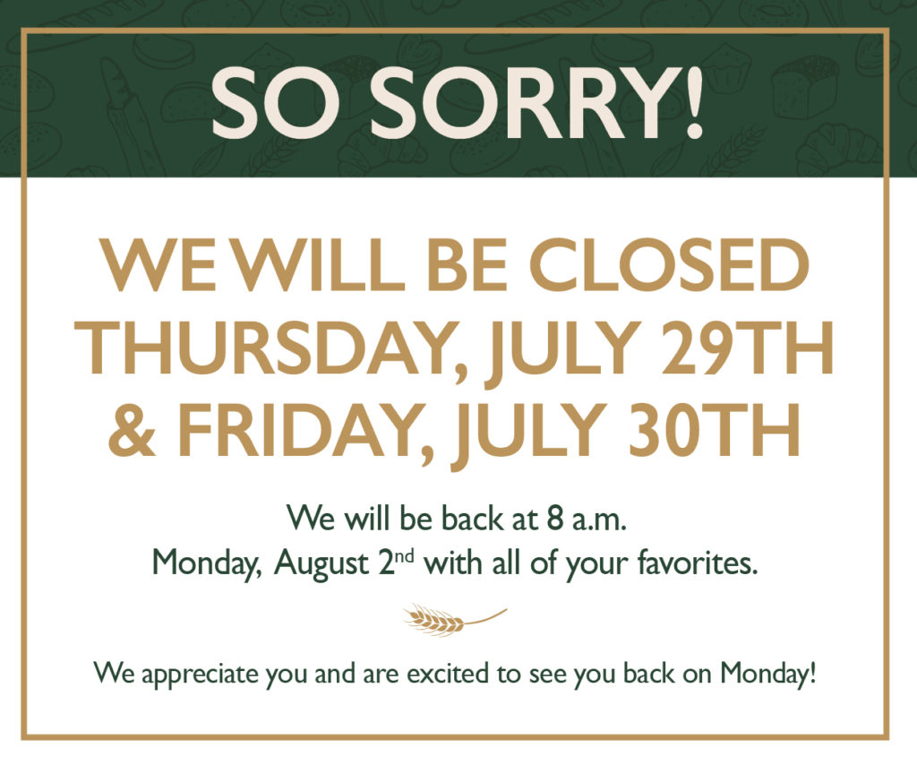 Menu Edgar's Bakehouse